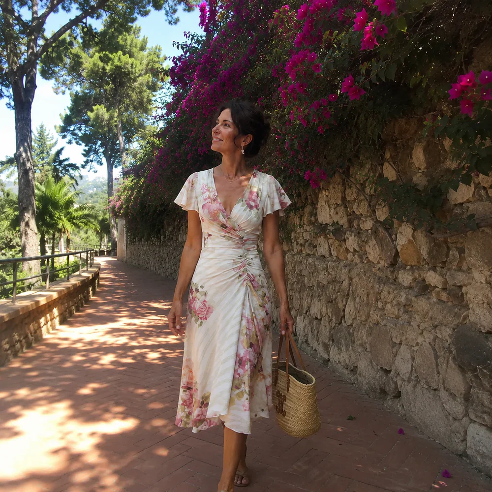 Letizia | Conjunto de tres piezas con chaqueta larga boho