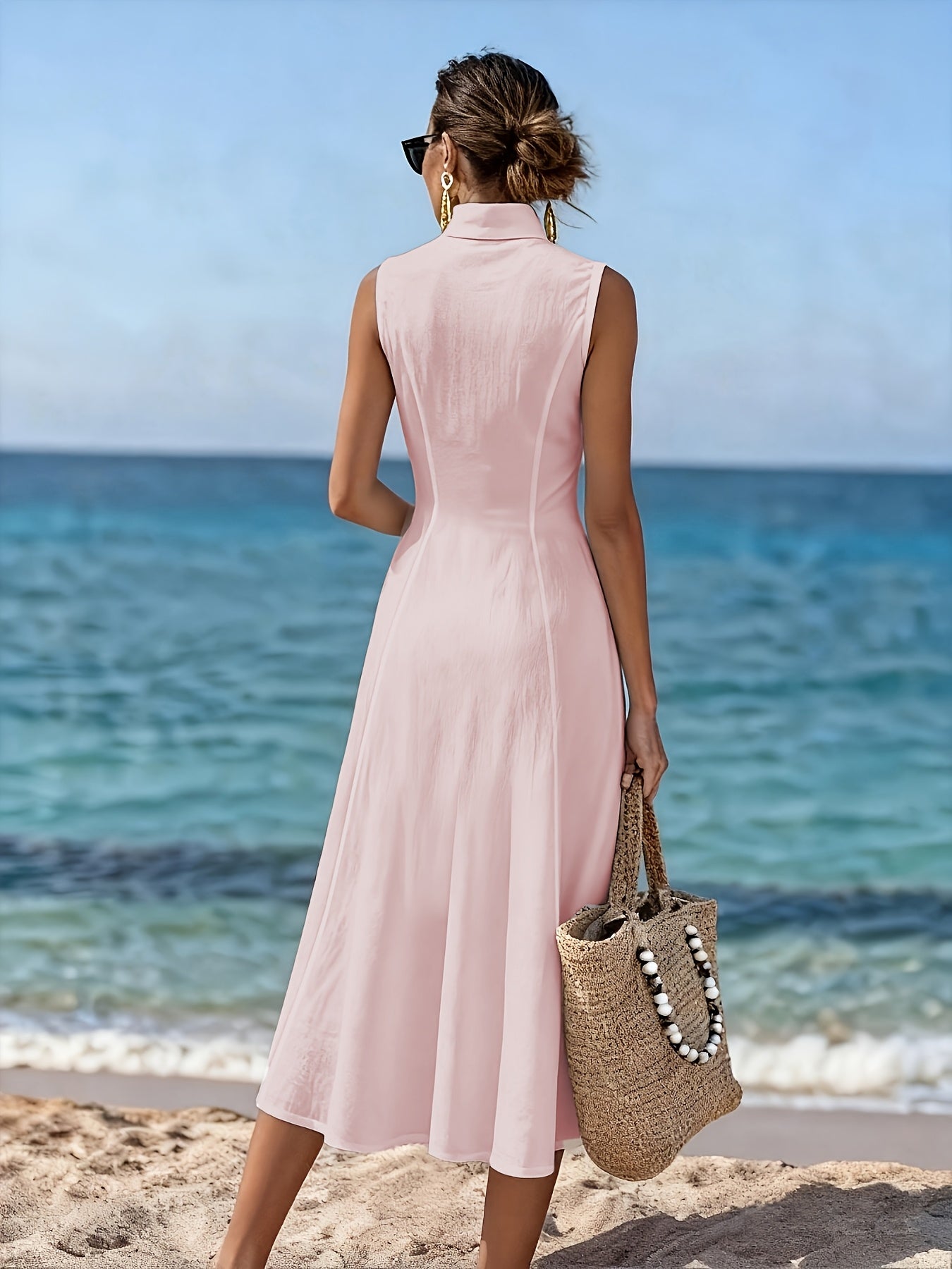 Naira | Vestido largo sin mangas con escote en V