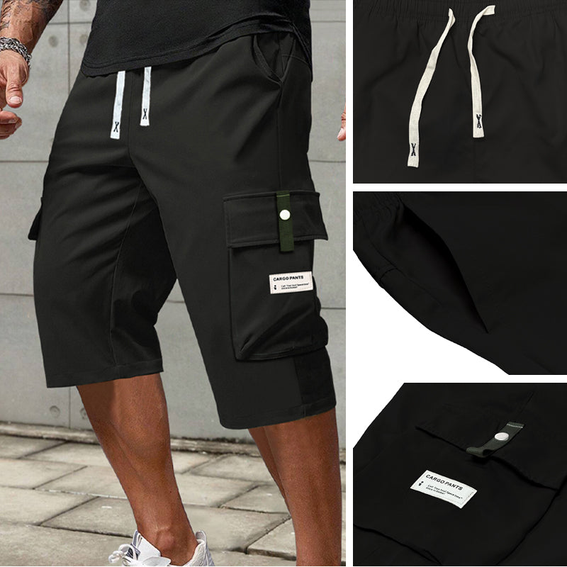 ⏳¡Último día de oferta! 50% de descuento 📢 Pantalones cargo Capri casual con cordón para hombre