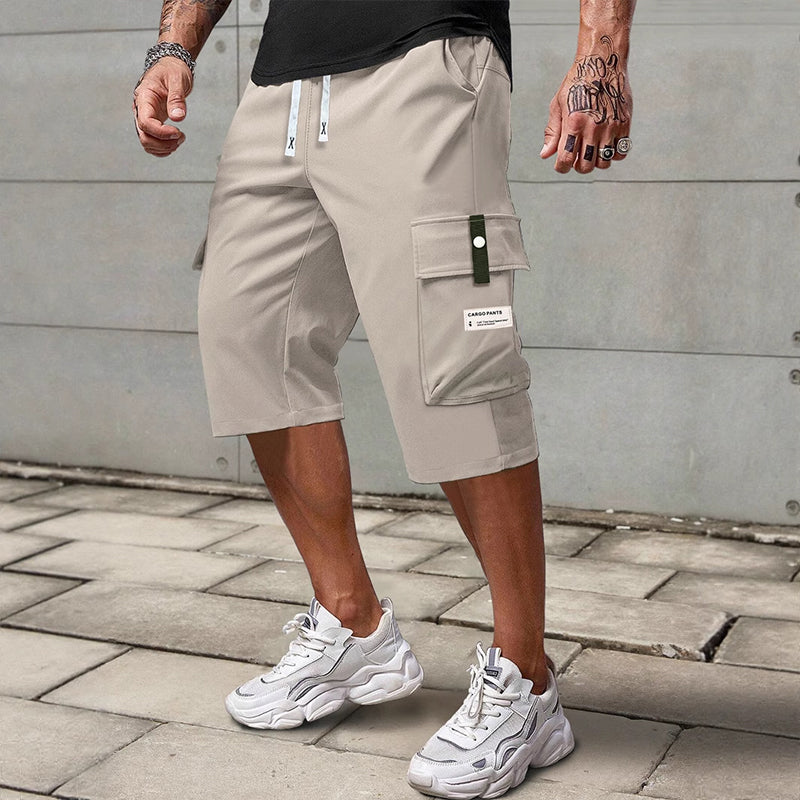 ⏳¡Último día de oferta! 50% de descuento 📢 Pantalones cargo Capri casual con cordón para hombre